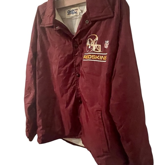 Vintage Chalk Line 90's NFL Washington Redskins Satin Locker Line Jacket Sz L - Picture 9 of 16